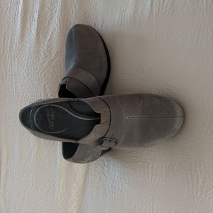 Dansko Tamara Suede Clogs, Size 40 (9.5-10), Gray